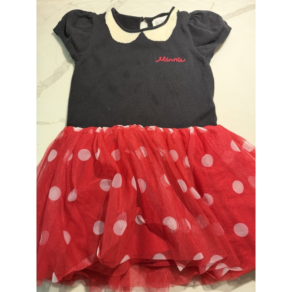 Gap X Disney Minnie Mouse Tulle Dress Sz 4 Years 100% Cotton Best Seller